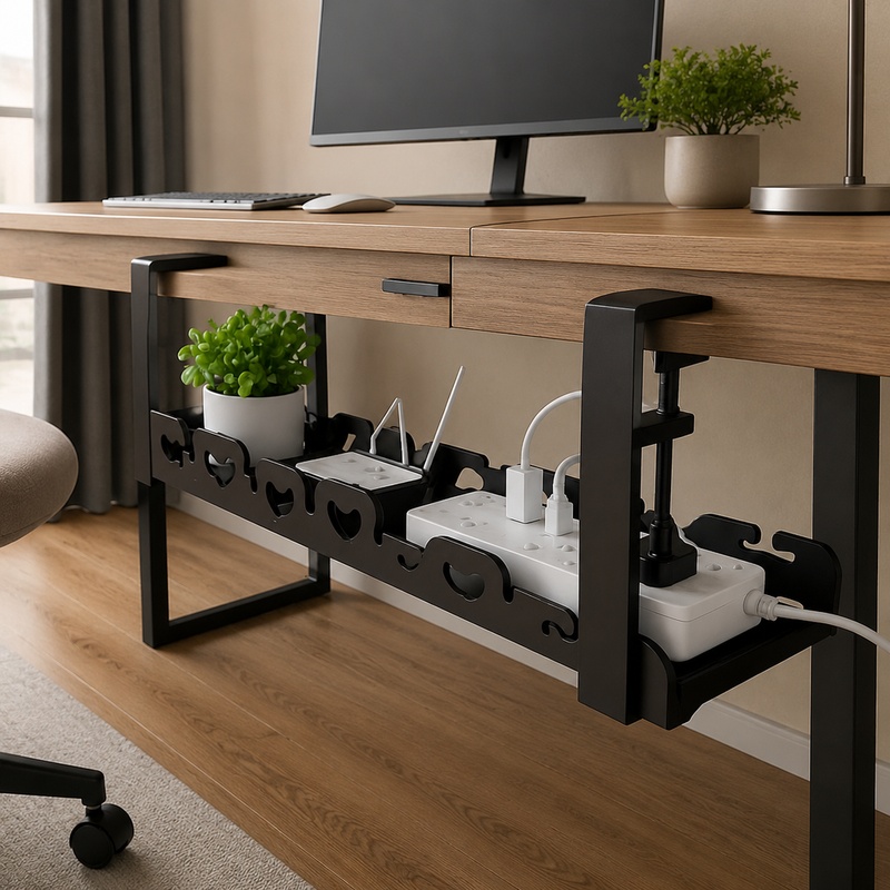 Desk Setup Living Room - Kablo Yönetimi ve Depolama için Masa