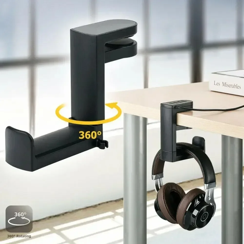 Gaming Setup Desk - Hiçbir Punch Kulaklık Kanca Klip Tutucu