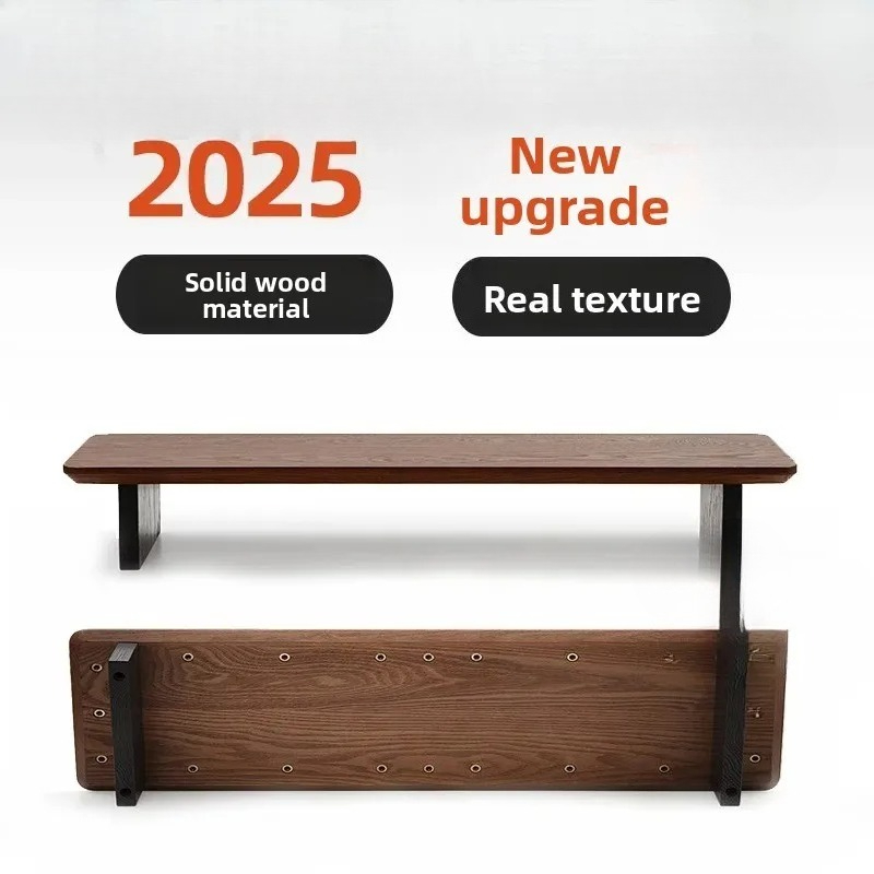 Desk Setup Living Room - Masif Ahşap Monitör Yükseltici Standı Modüler