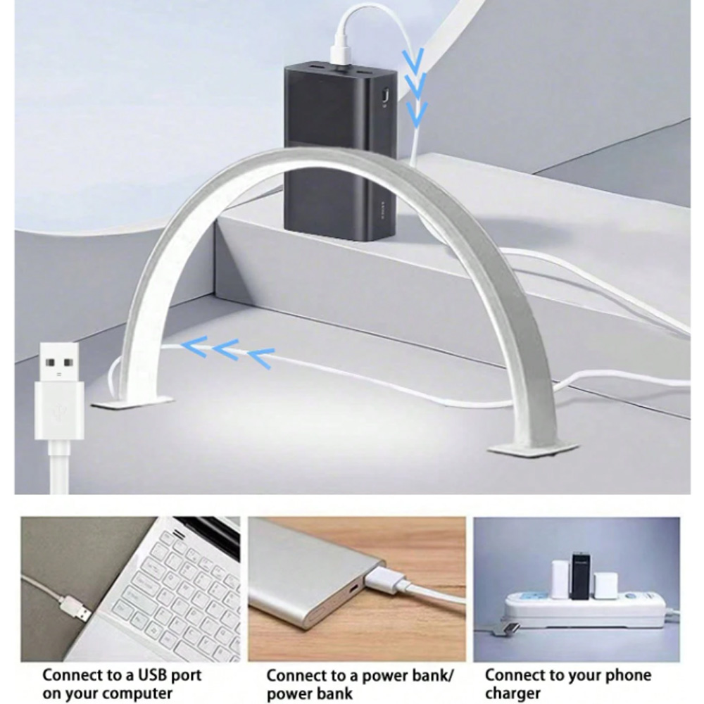 Desk Setup Light - 40/66CM Tırnak Lambası Dolgu Işığı USB