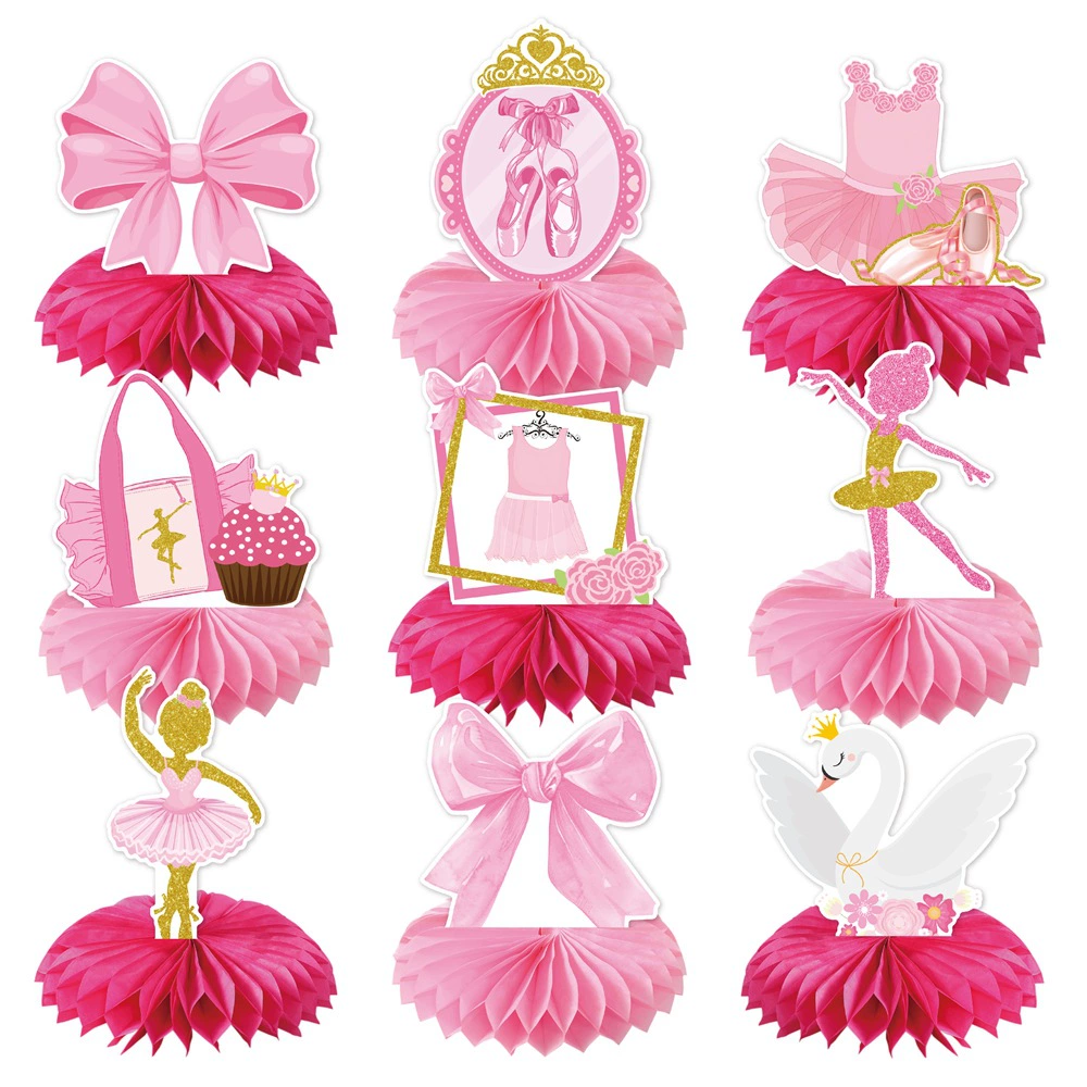 Desk Setup Background - 9 adet Pembe Yay Bale Tema