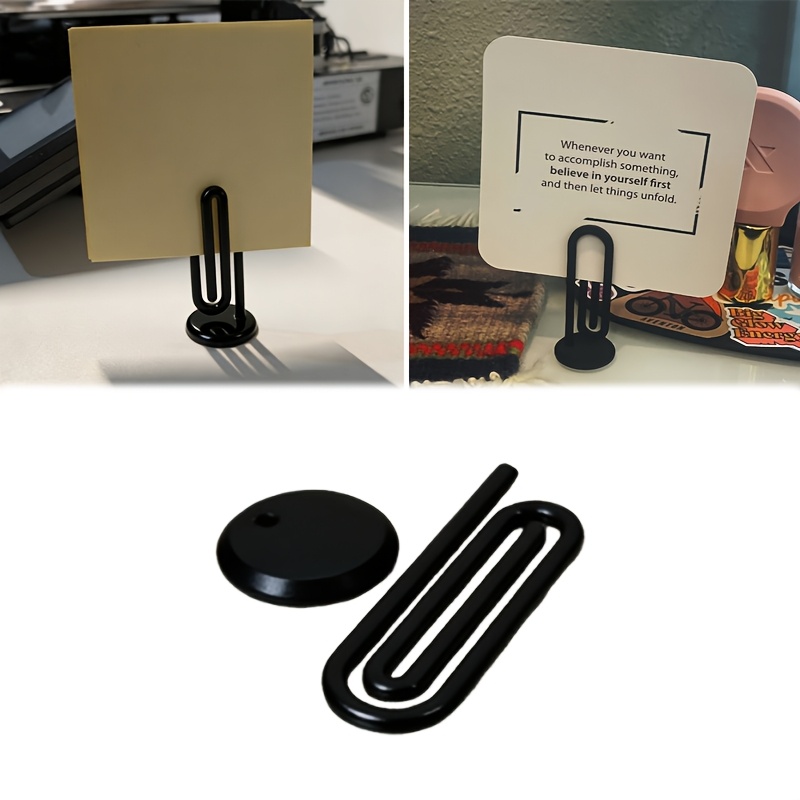 Sticky Memo Holder - 1 adet 3D Masaüstü Ataşlı Not