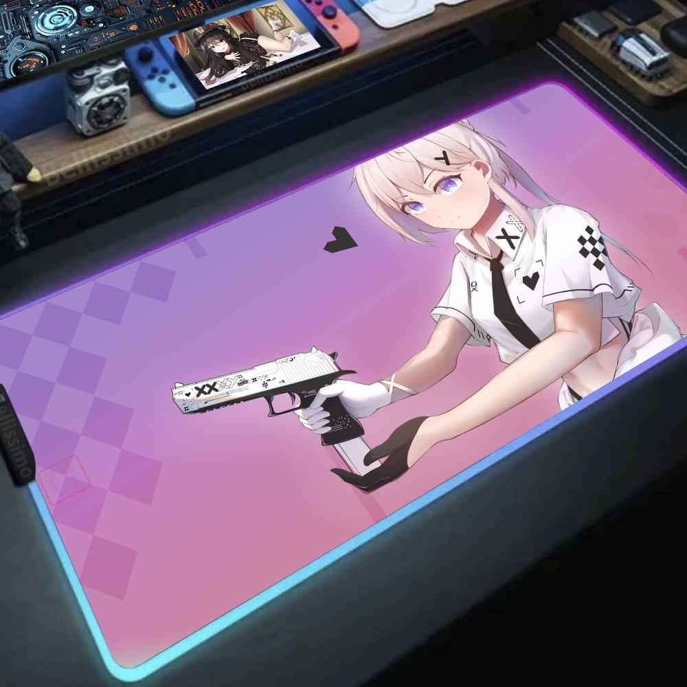 Desk Setup Anime - Silahlı Kız Anime DIY oyunları bilgisayar