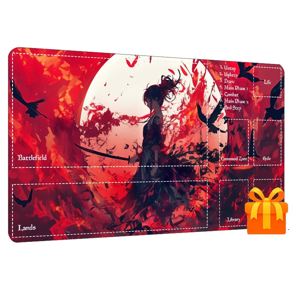 Blood Moon Samurai Anime Lady  - Desk Setup Anime incelemesi ve fiyatı