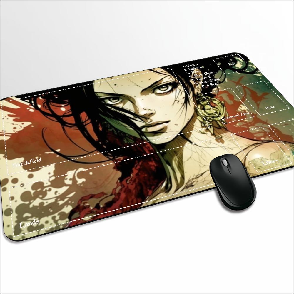 Blood Moon Samurai Anime Lady  - Desk Setup Anime incelemesi ve fiyatı