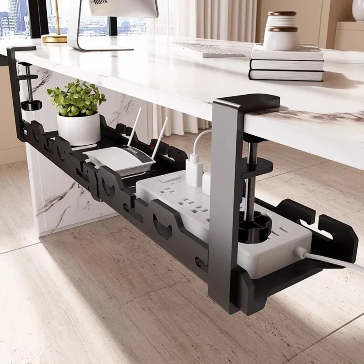 Masa Altı Kablo Tavası Telesko - Desk Setup Living Room incelemesi ve fiyatı