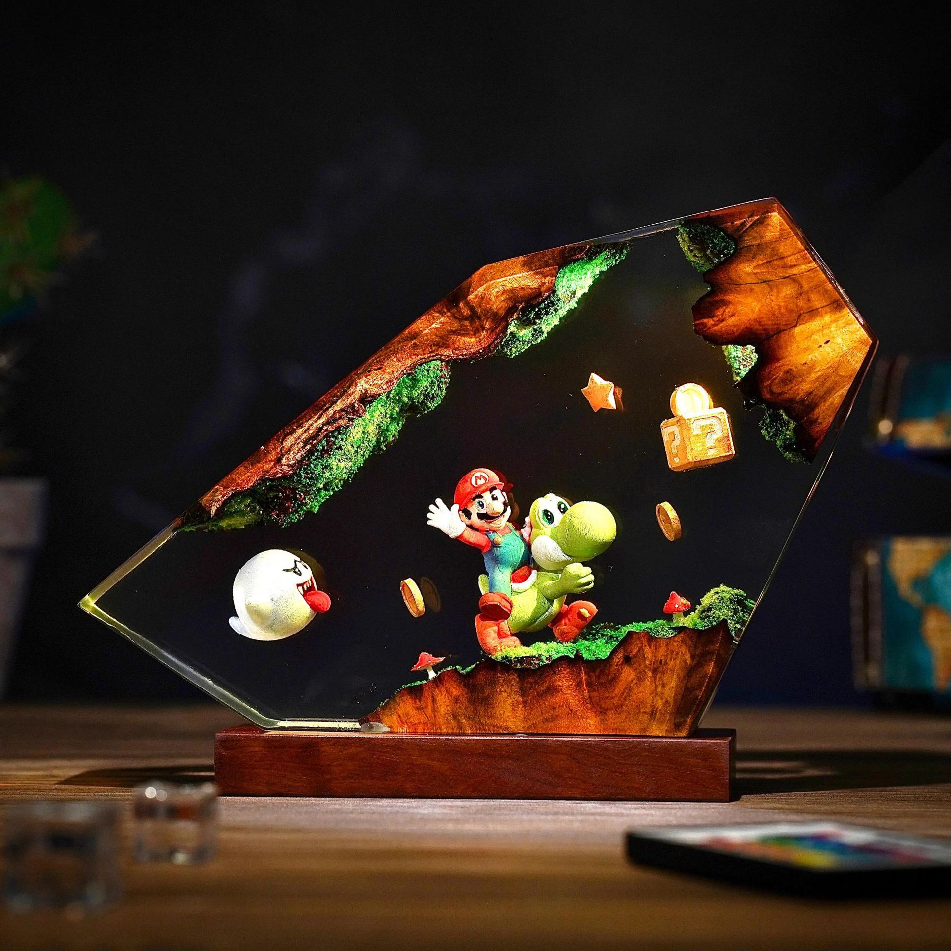 Reçine Masa Lambası Karikatür  - Desk Setup Light incelemesi ve fiyatı