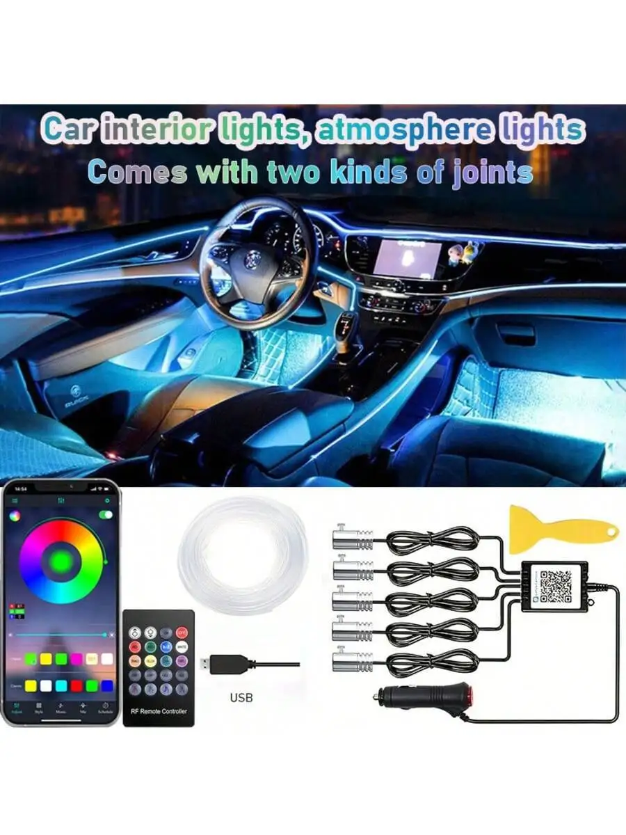 Araba İç Aydınlatma Lambaları, - Ambient Light Bar Usb incelemesi ve fiyatı