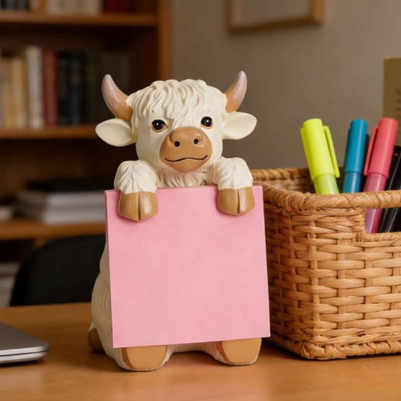 Yaratıcı Yayla İneği Reçine Ya - Sticky Memo Holder incelemesi ve fiyatı