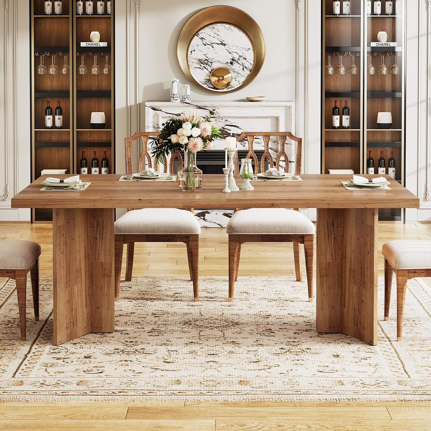 4 ila 6 Kişilik Büyük Dikdörtg - Desk Setup Living Room incelemesi ve fiyatı